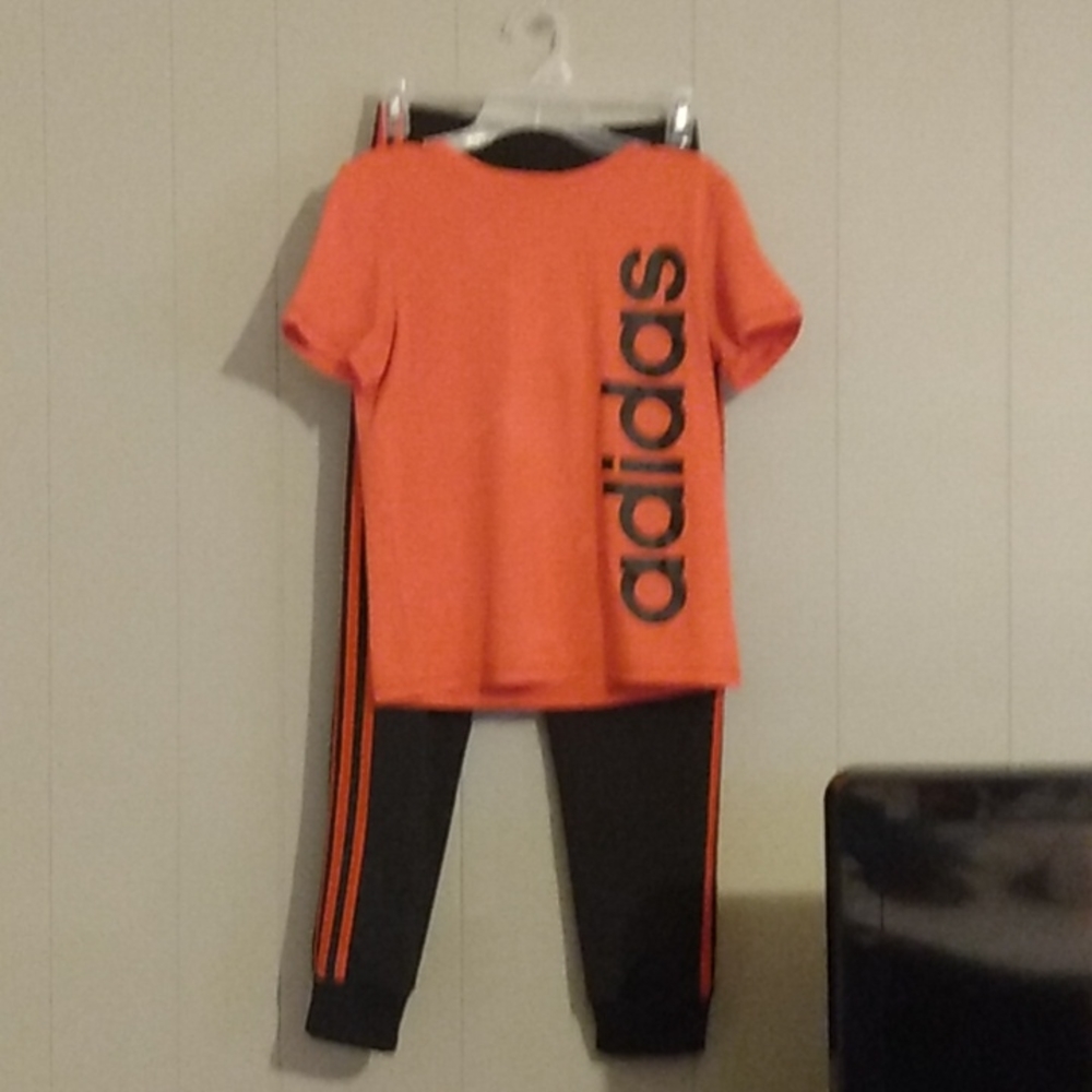 orange adidas set